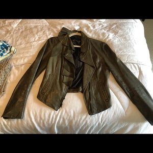 Diane Von Furstenberg leather jacket